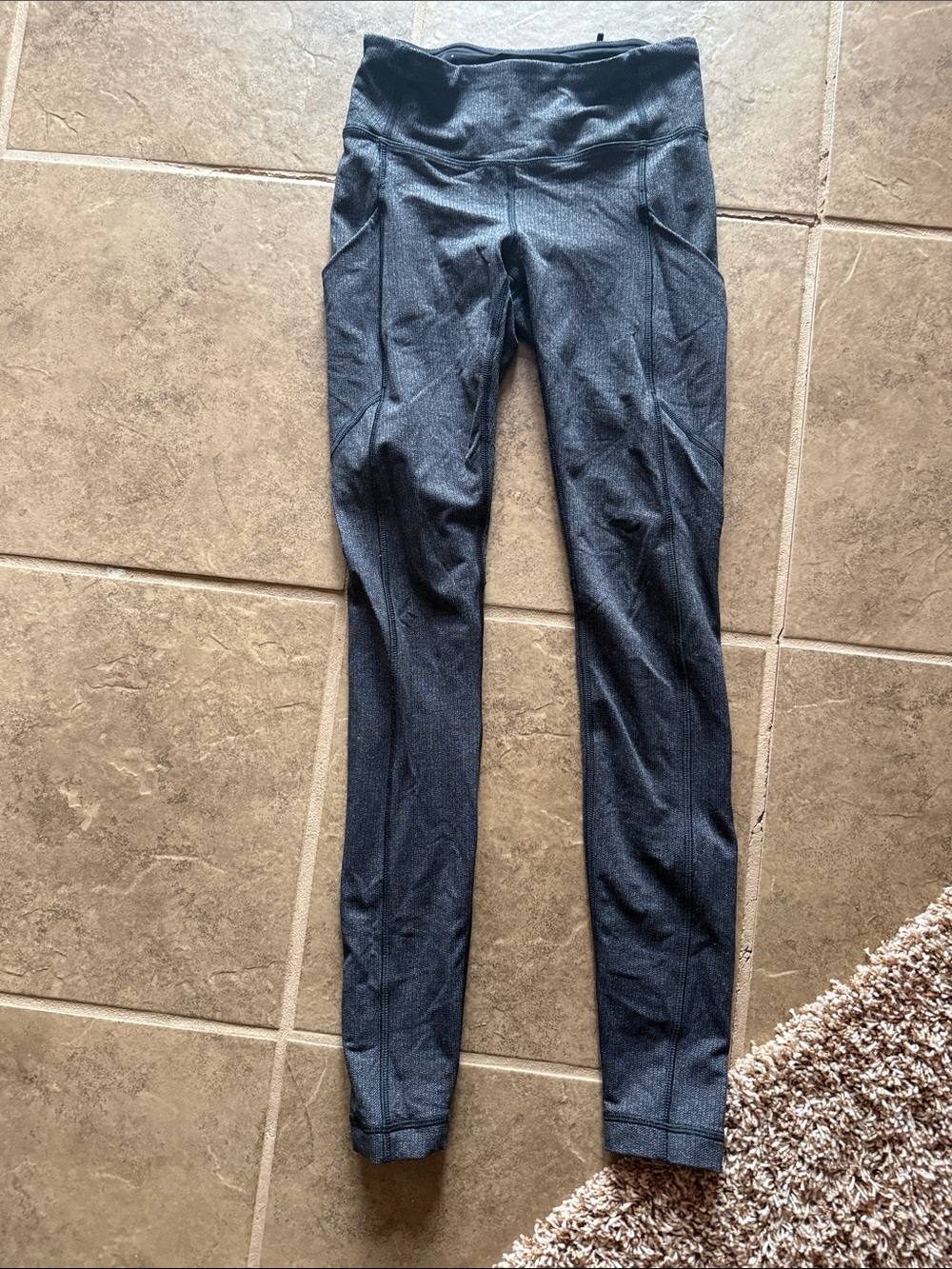 lululemon athletica charcoal gray high-waist leggings